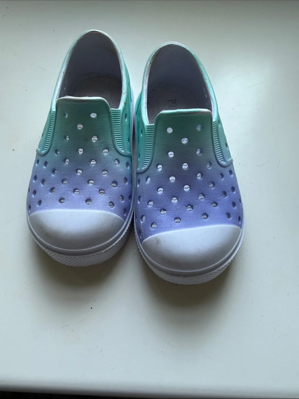 The Children's Place Kids Gradient Aqua Lavender Slip-On Water Shoes